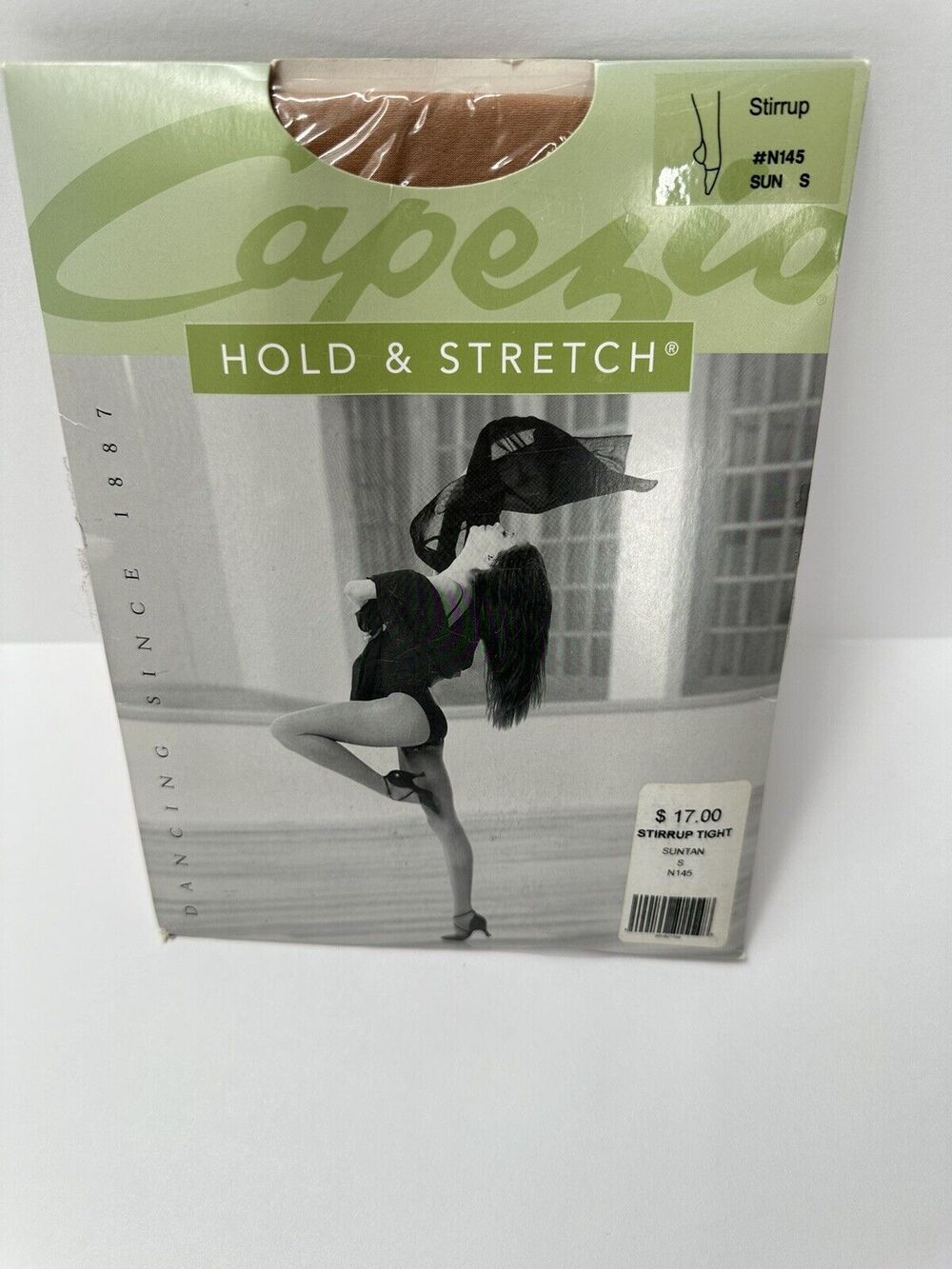 Women's Tights Size Small Capezio Hold and Stretch Stirrup Suntan N145 dance